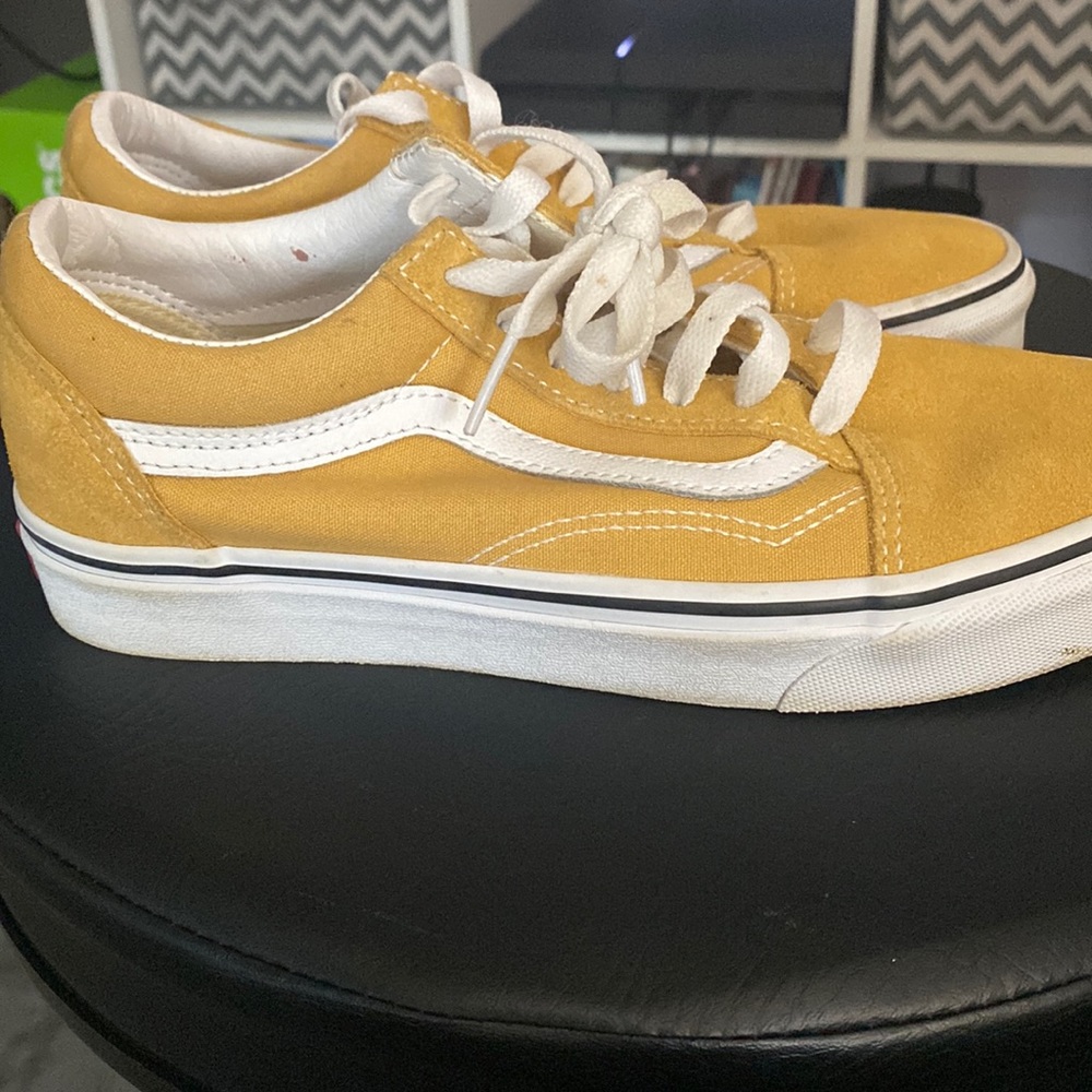 These are a burned yellow and are vans